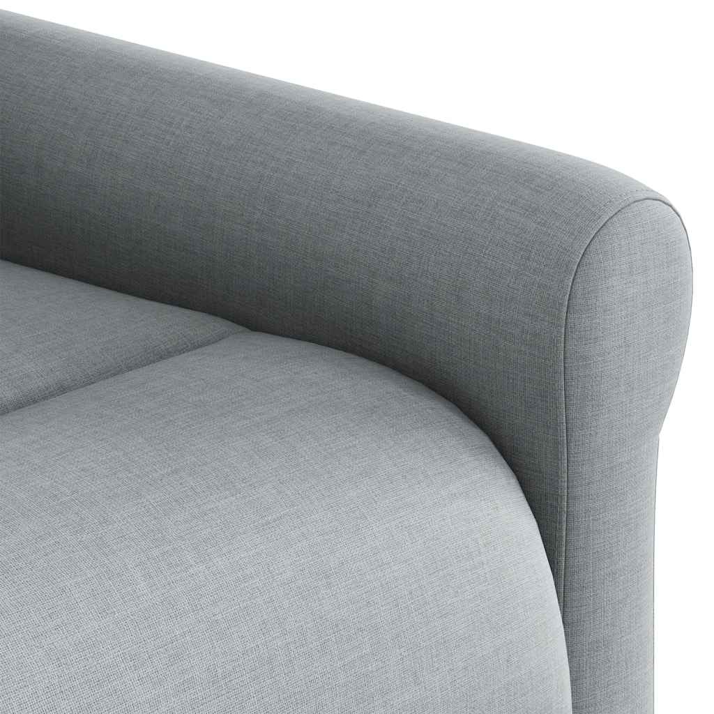 Poltrona Elettrica Reclinabile Grigio Chiaro in Tessuto | homemem39