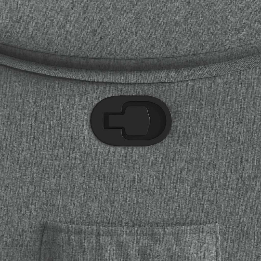 Poltrona reclinabile in Tessuto Grigio Scuro - homemem39