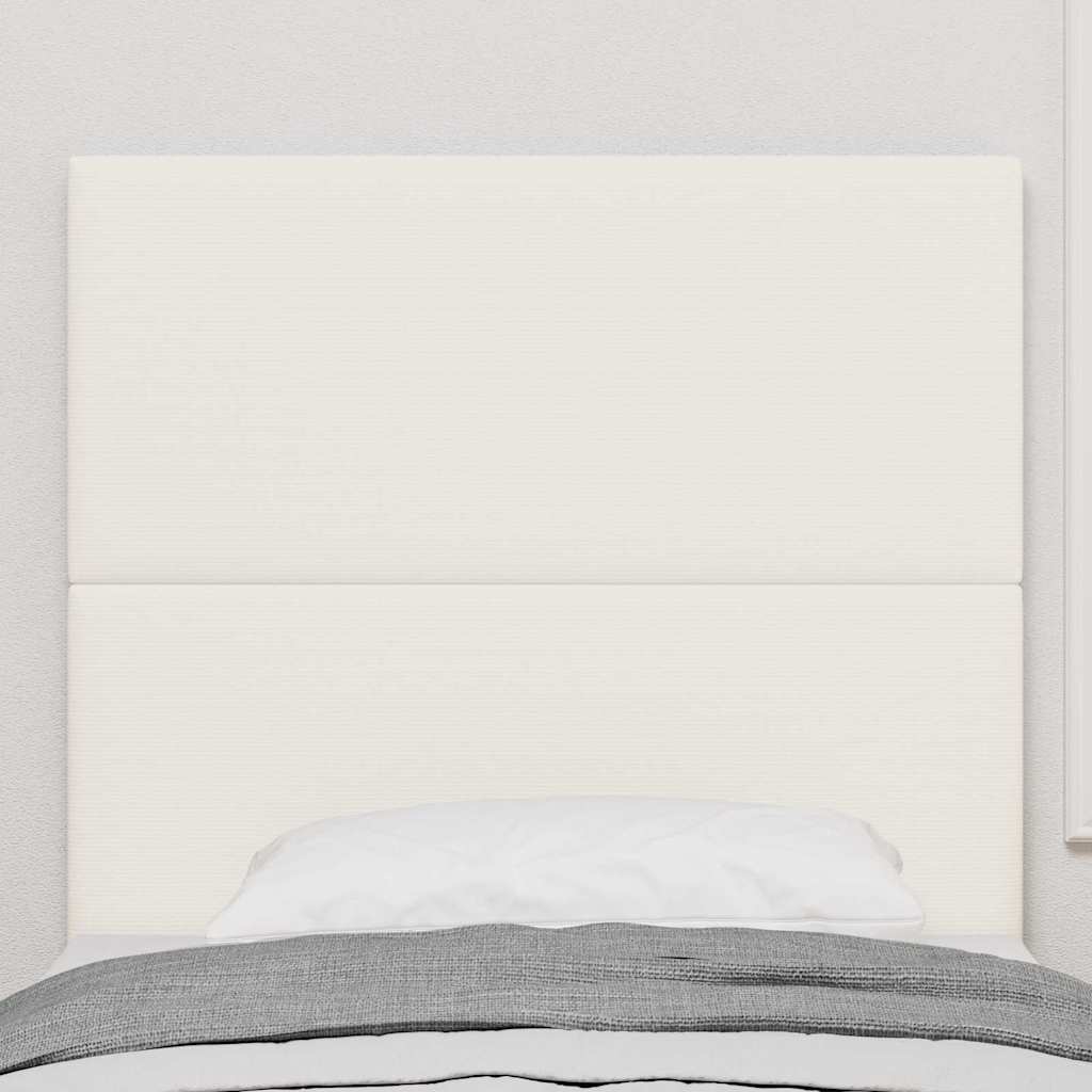Testiera LED con strisce LED Crema 100 cm Tessuto in Cords