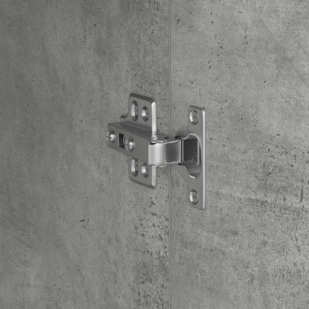 Highboard Grigio cemento 35 x 39 x 168 cm Legno multistrato