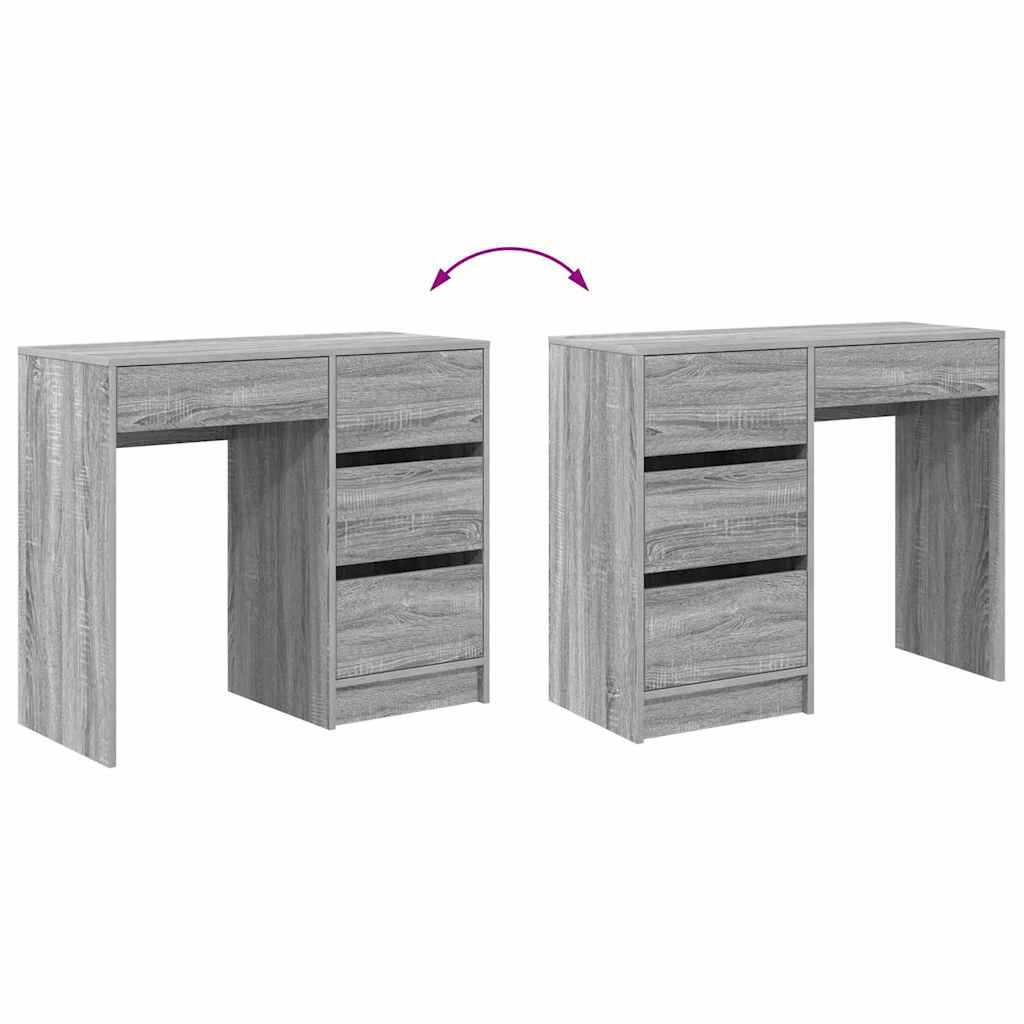 Scrivania Grigio Sonoma Legno ingegnerizzato 90 x 37.5 x 75 cm