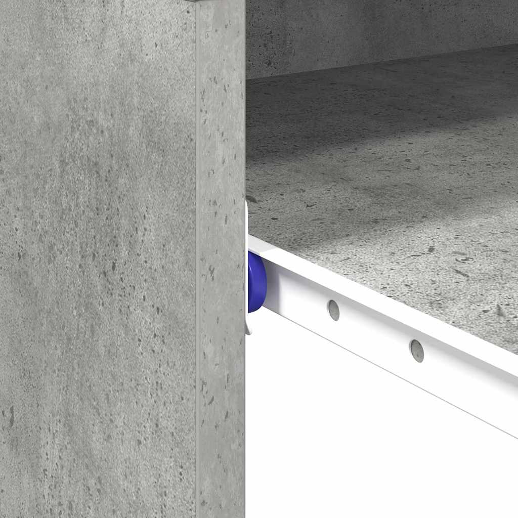 Scrivania Grigio cemento Legno ingegnerizzato 77.5 x 43 x 79 cm