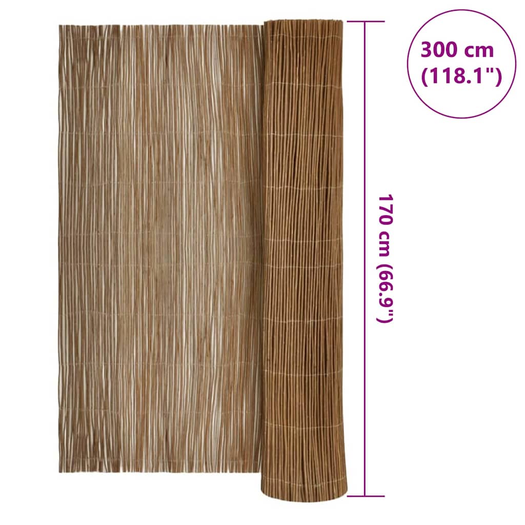 Recinzione in Willows Naturale 170 x 300 cm Salice | homemem39