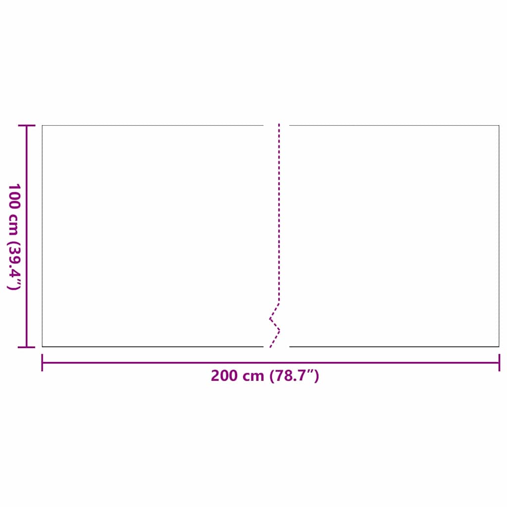 Erba artificiale Nero 200 x 100 x 3 cm Polipropilene