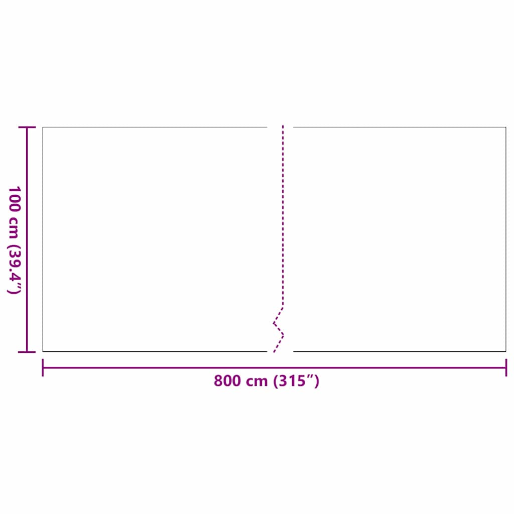 Erba artificiale 800 x 100 x 3 cm PP e PE | homemem39