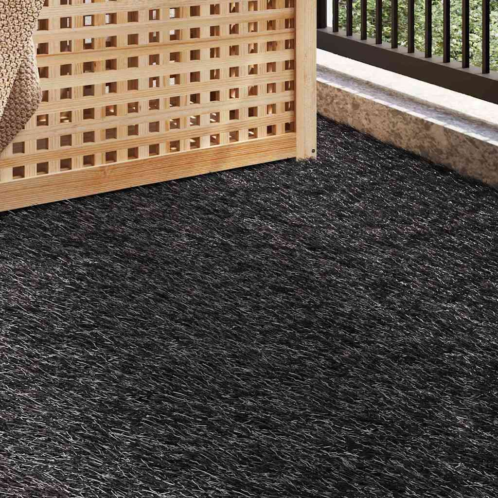 Erba artificiale 1000 x 100 x 3 cm Nero PP e PE - homemem39