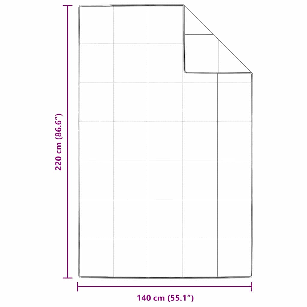 Quilt e Piumini Bianco 140 x 220 cm Piume