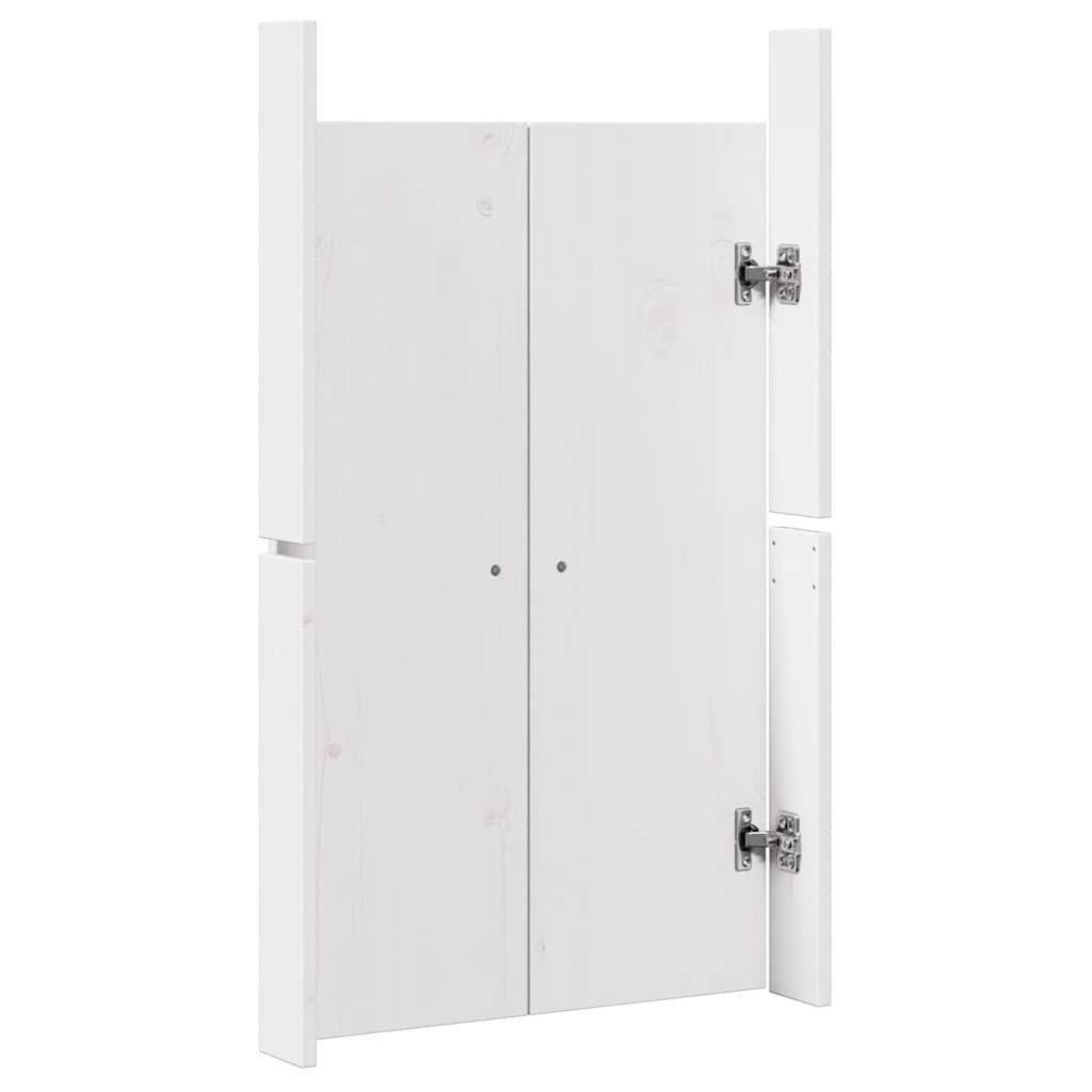 Porta da cucina Bianco 50 x 9 x 82 cm Legno massello di pino