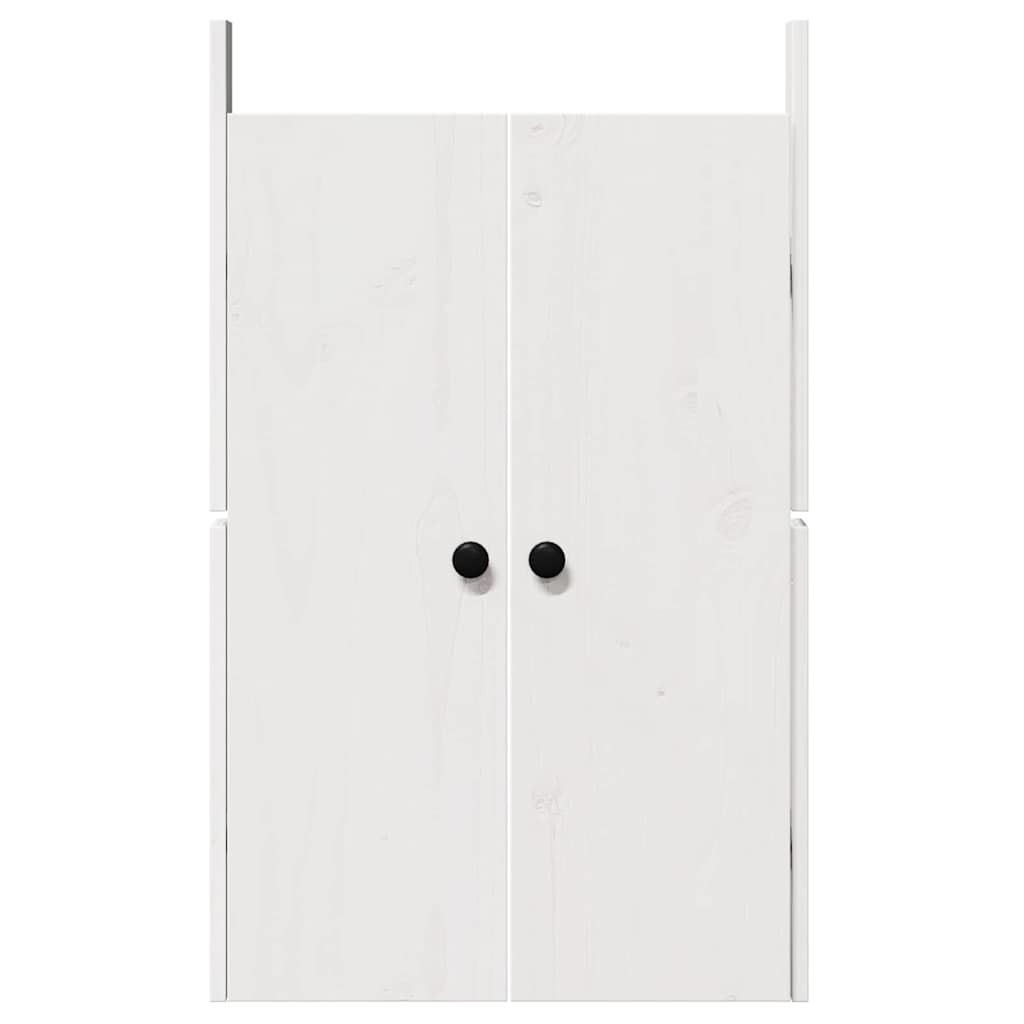 Porta da cucina con porta 2 pcs Bianco 50 x 9 x 82 cm