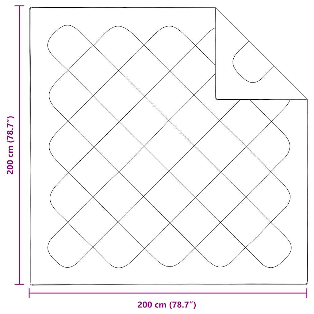 Trapunte & Duvet Bianco 200 x 200 cm Microfibra