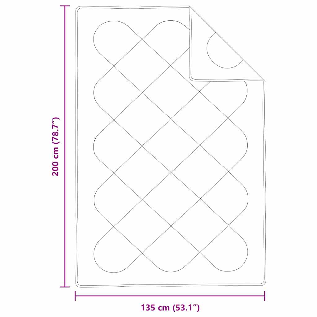 Trapunte & Duvet Bianco 135 x 200 cm Microfibra