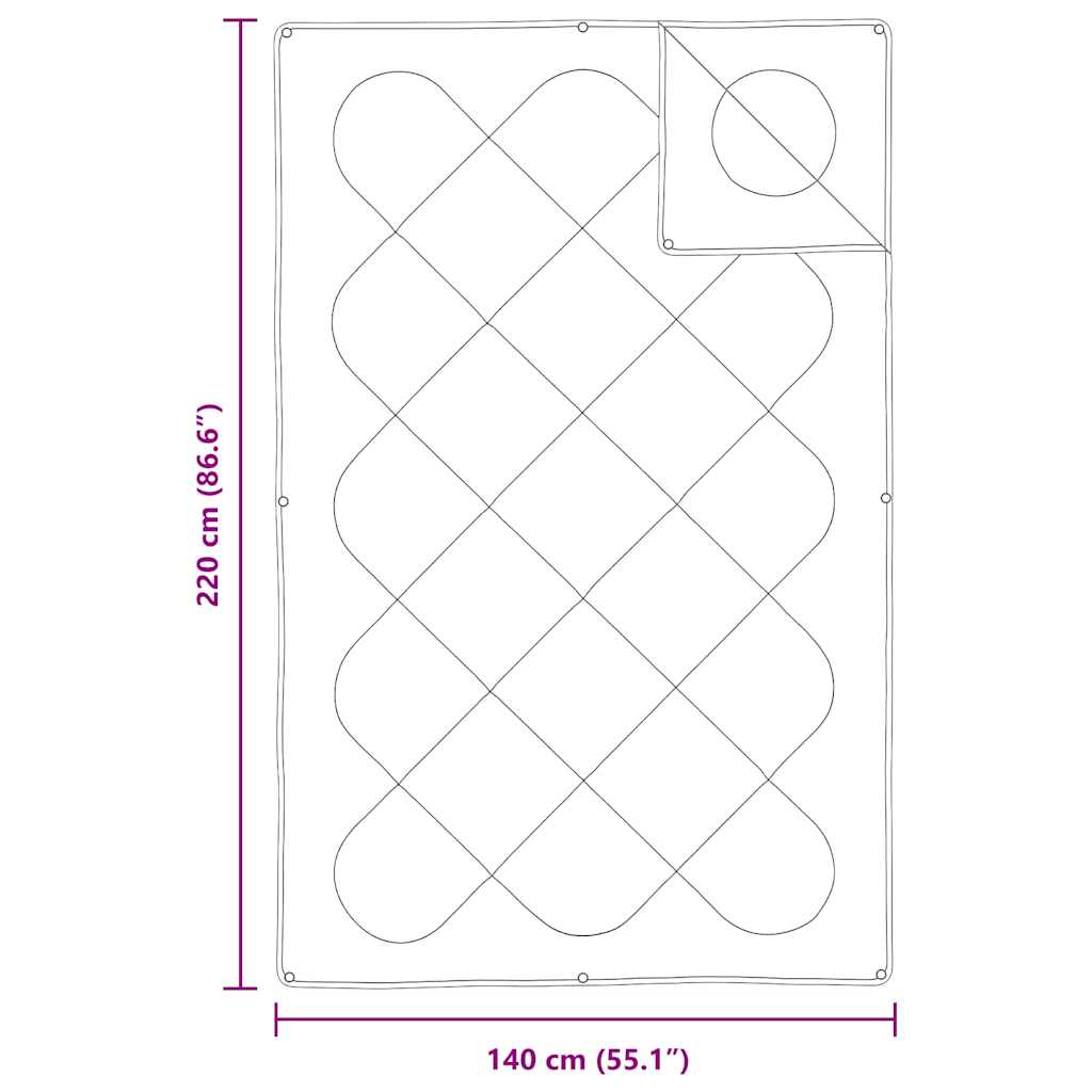 Duvet 2-in-1 221 x 140 x 10 cm Inverno Poliestere Bianco