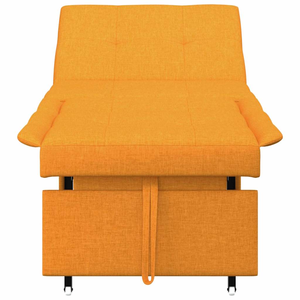 Divano letto Giallo scuro 194 x 67 x 37 cm Tessuto