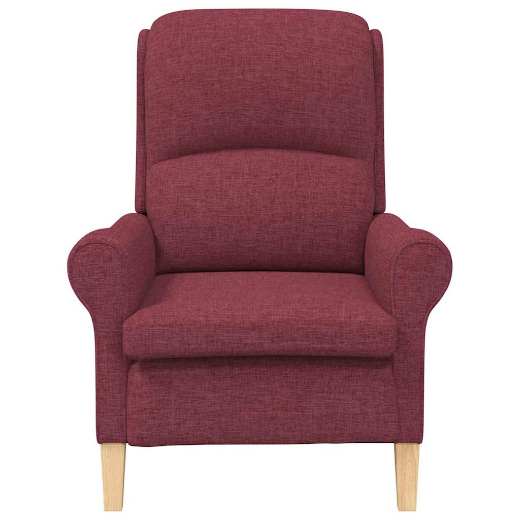 poltrona Rosso vino 76 x 94 x 102 cm Tessuto
