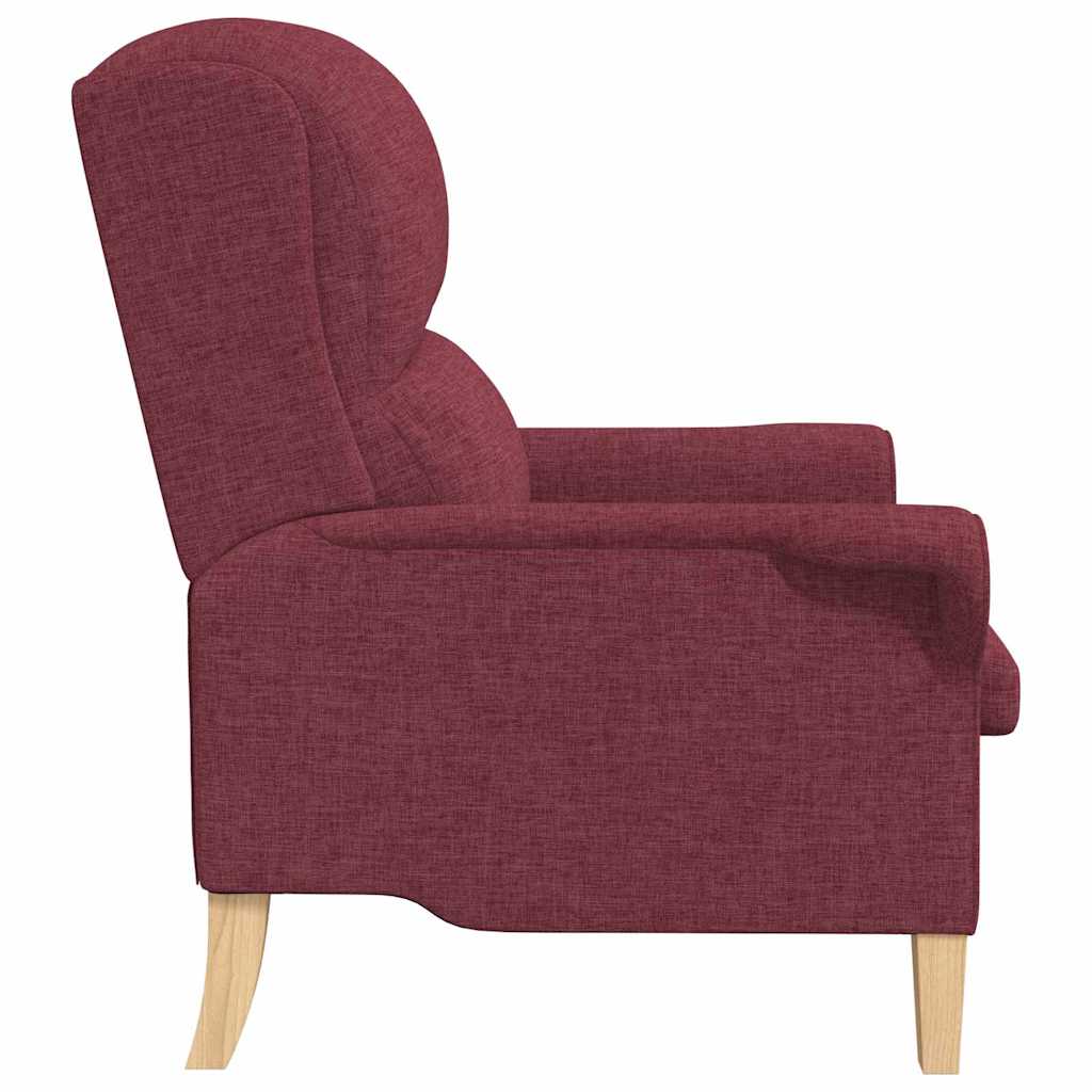 poltrona Rosso vino 76 x 94 x 102 cm Tessuto