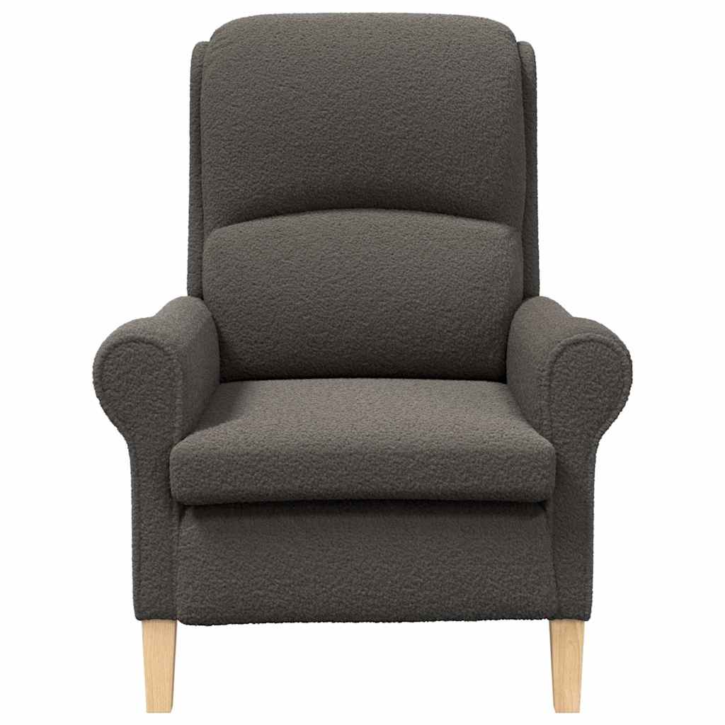 poltrona Grigio scuro 76 x 94 x 102 cm Tessuto