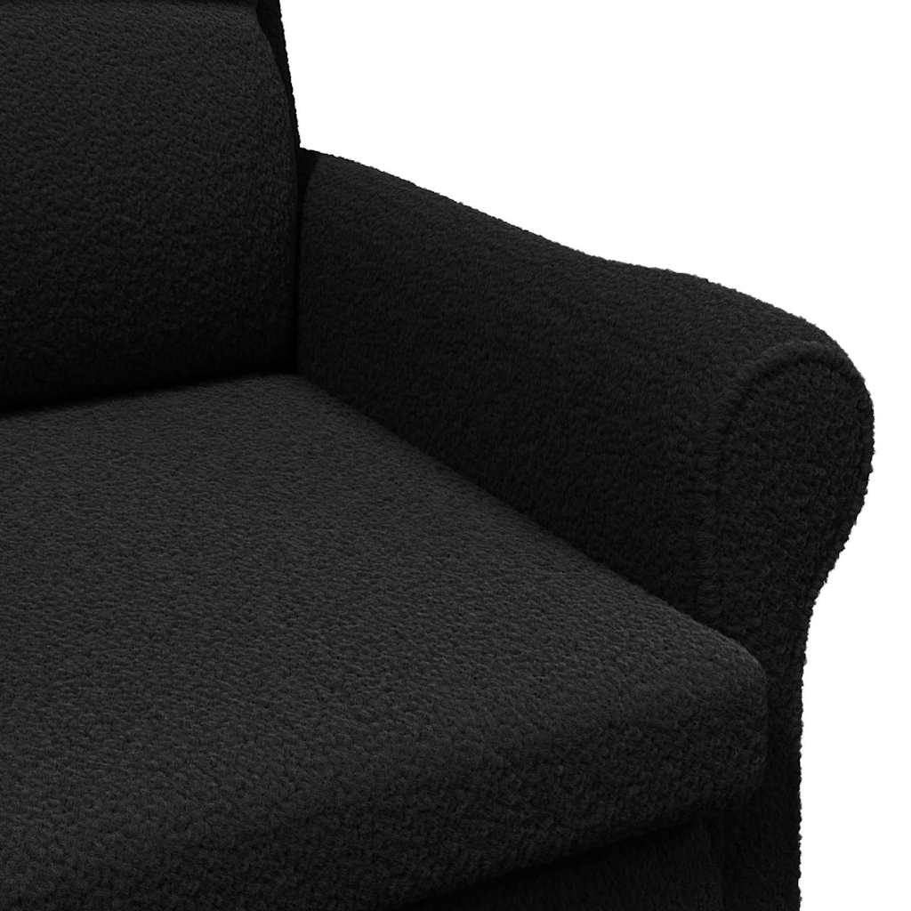poltrona Nero 76 x 94 x 102 cm Tessuto