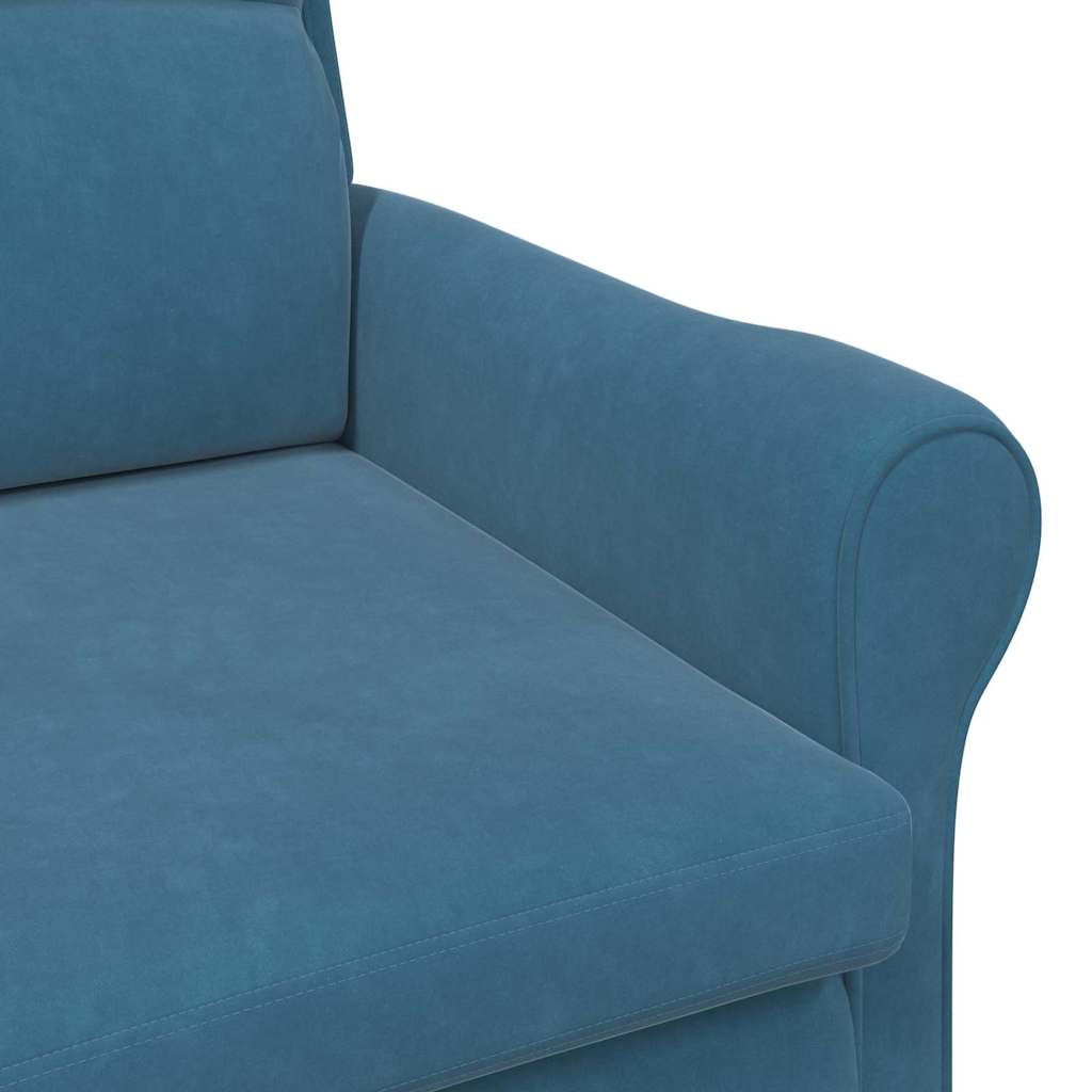 poltrona Blu 76 x 94 x 102 cm Velluto