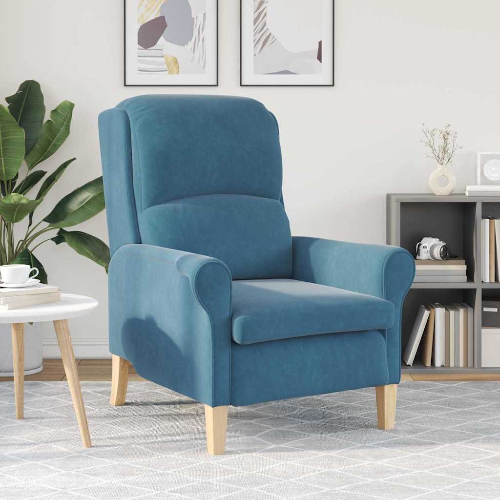 poltrona Blu 76 x 94 x 102 cm Velluto