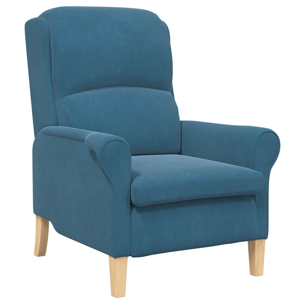 poltrona Blu 76 x 94 x 102 cm Velluto