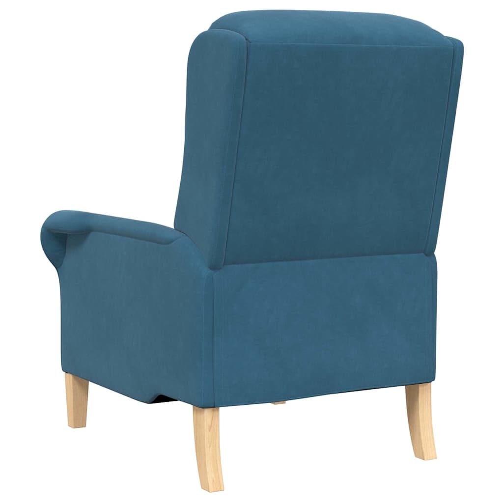 poltrona Blu 76 x 94 x 102 cm Velluto