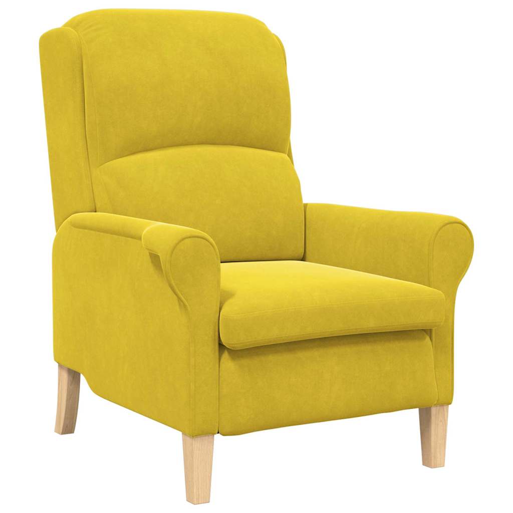poltrona Giallo 76 x 94 x 102 cm Velluto