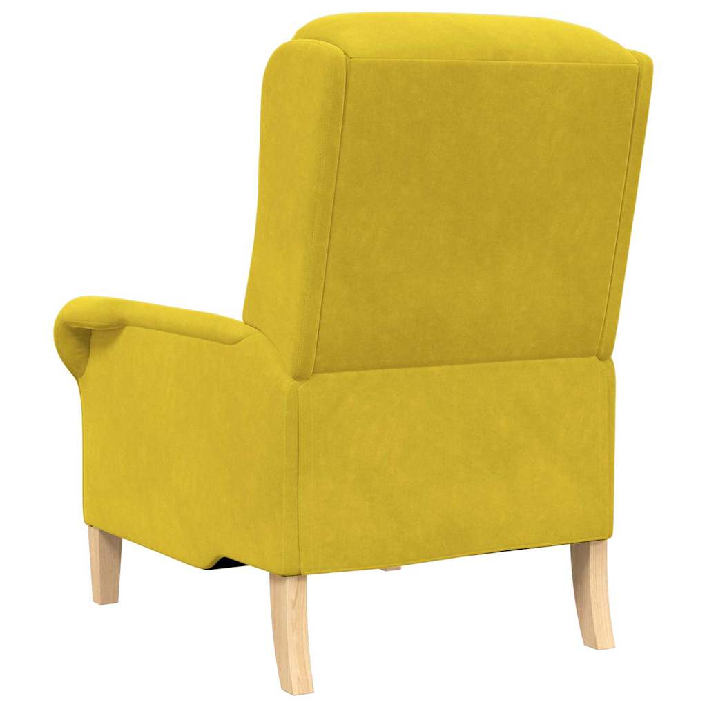 poltrona Giallo 76 x 94 x 102 cm Velluto