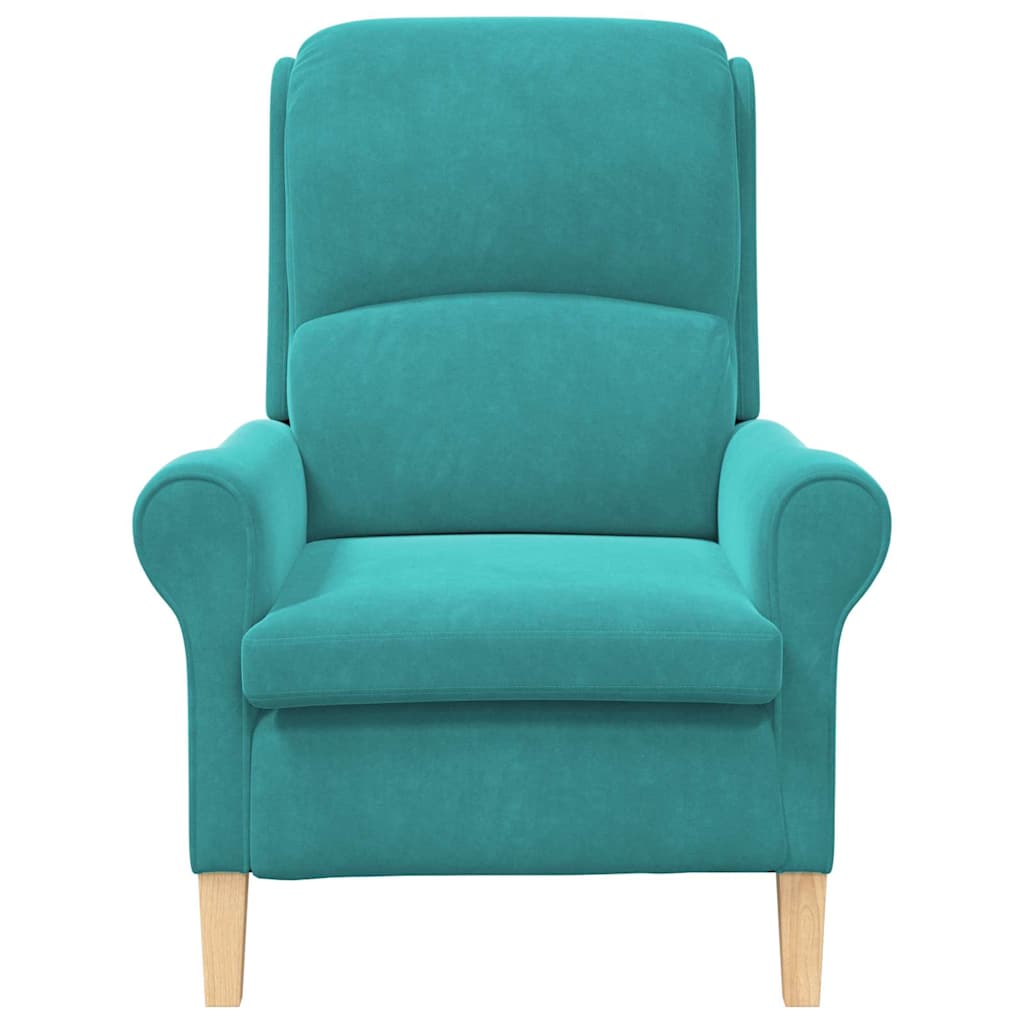 poltrona Turchese 76 x 94 x 102 cm Velluto