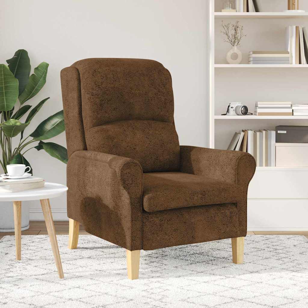 poltrona Marrone 76 x 94 x 102 cm Pelle sintetica