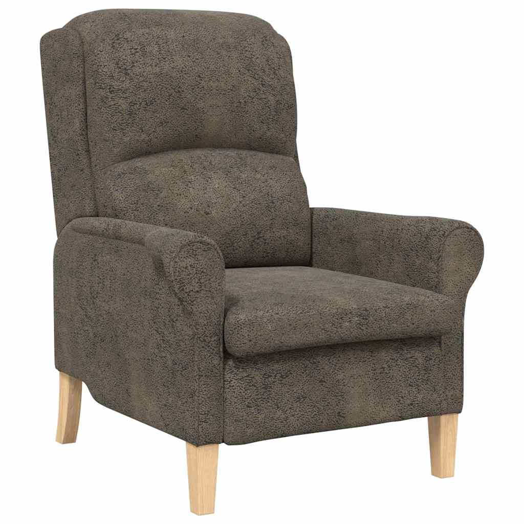 poltrona Grigio scuro 76 x 94 x 102 cm Pelle sintetica