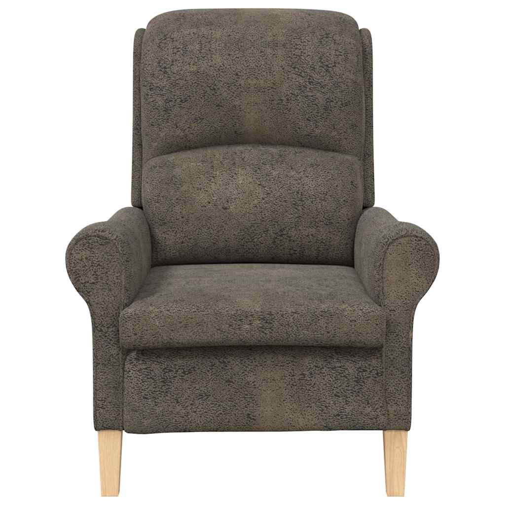 poltrona Grigio scuro 76 x 94 x 102 cm Pelle sintetica