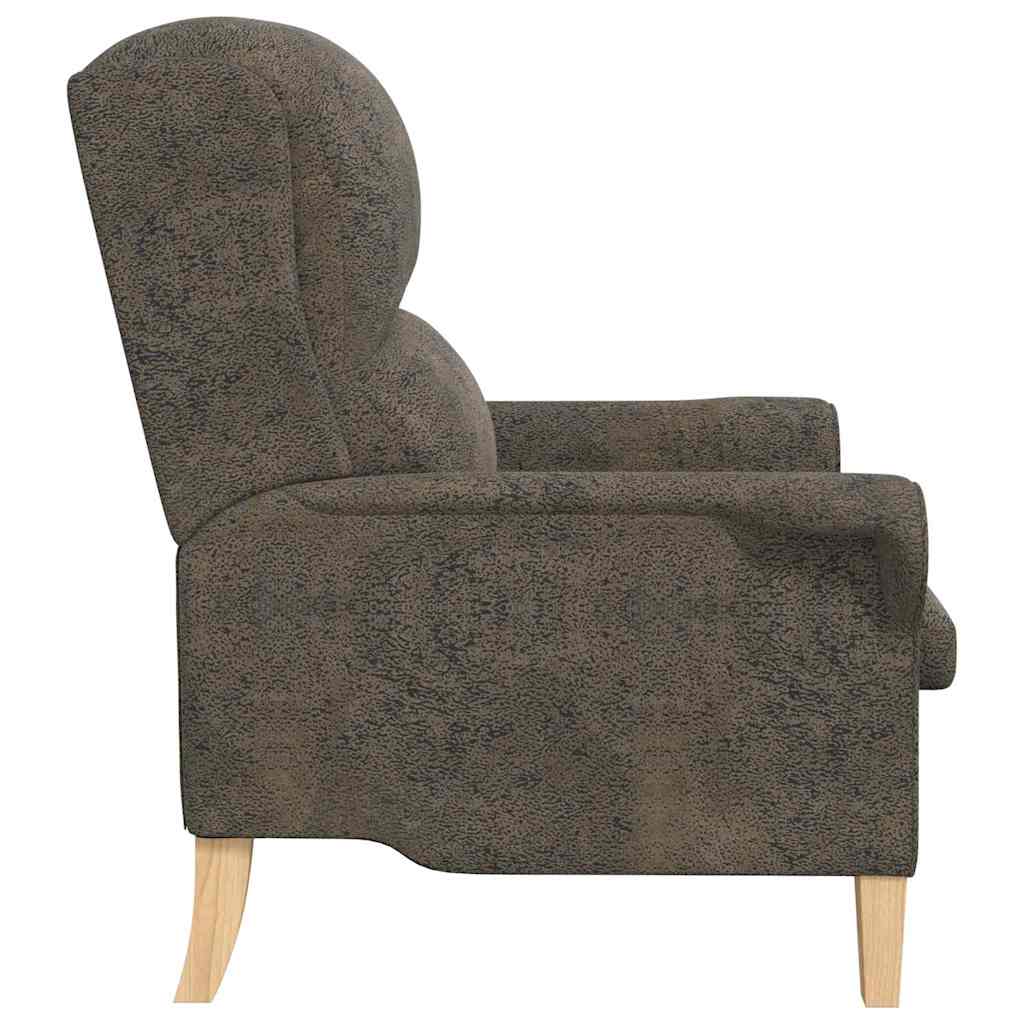 poltrona Grigio scuro 76 x 94 x 102 cm Pelle sintetica