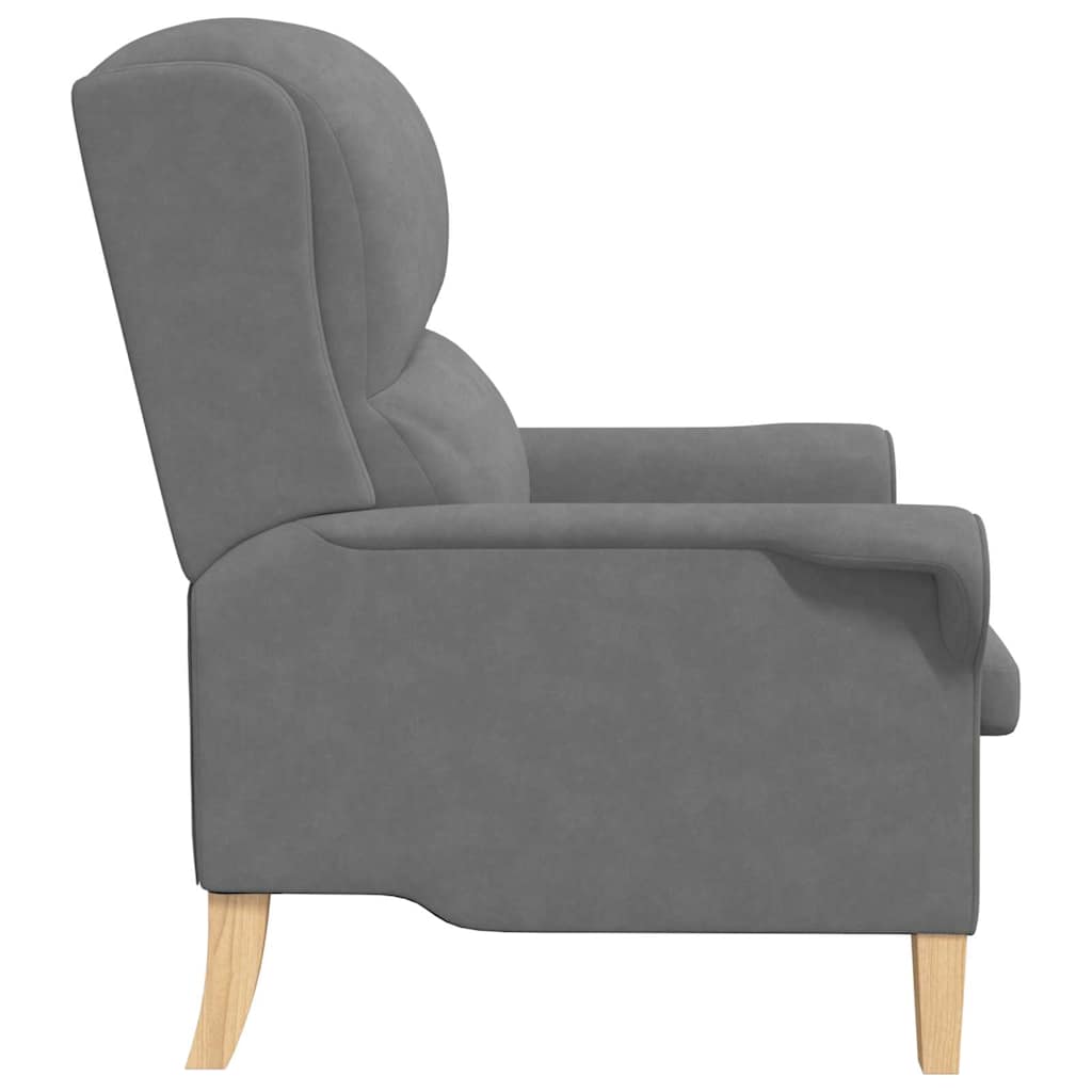 poltrona Grigio scuro 76 x 94 x 102 cm Microfibra