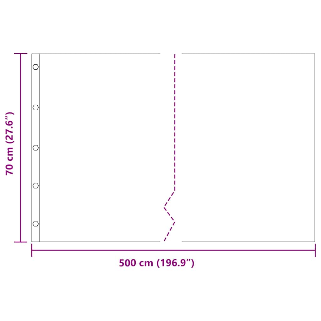 Barriera antiradice Nero 0.7 x 5 m HDPE