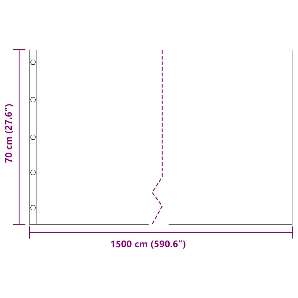 Barriera antiradice Nero 0.7 x 15 m HDPE