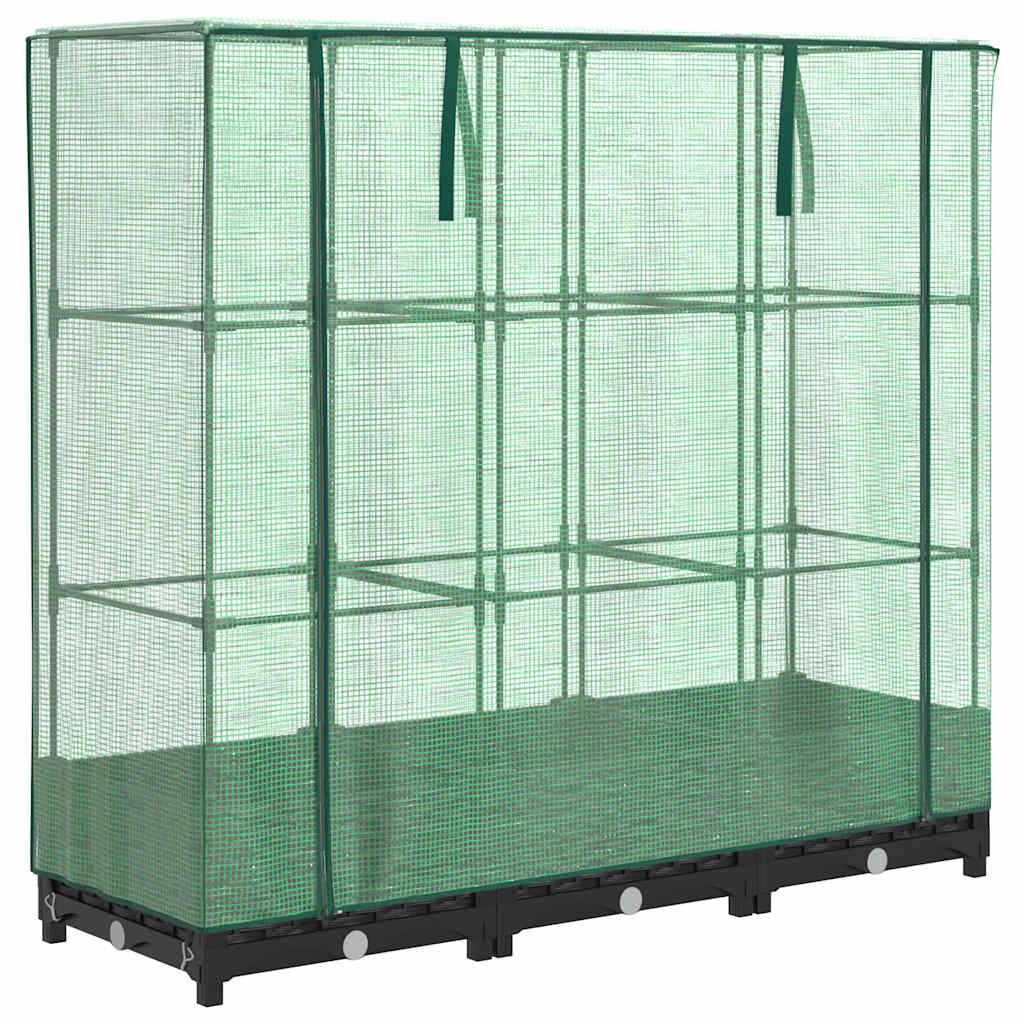 Letto Rialzato con Copertura Serra Effetto Rattan 120x40x123 cm - homemem39