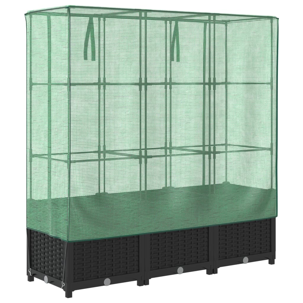 Letto Rialzato con Copertura Serra Effetto Rattan 120x40x138 cm - homemem39