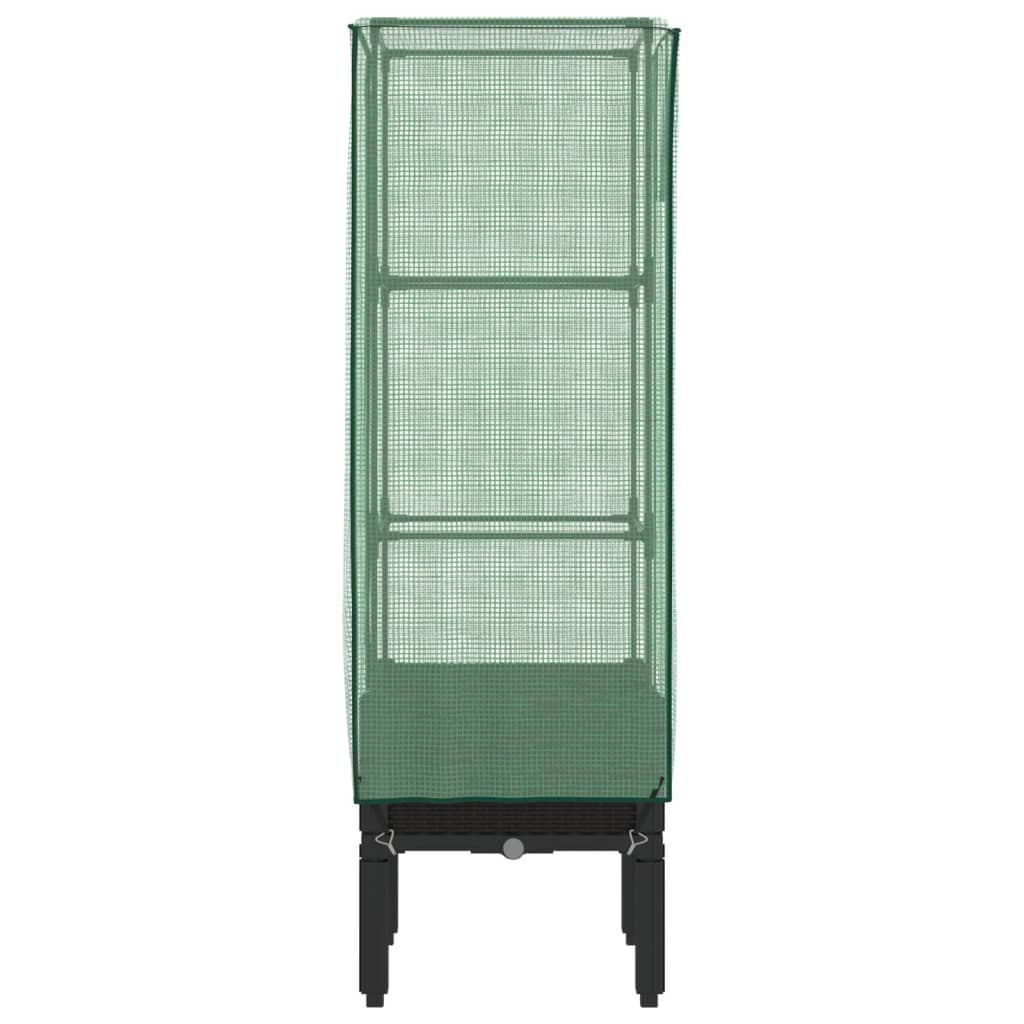 Letto Rialzato con Copertura Serra Effetto Rattan 40x40x140 cm - homemem39