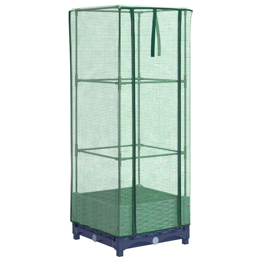 Letto Rialzato con Copertura Serra Effetto Rattan 40x40x123 cm - homemem39