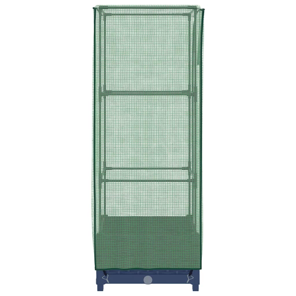 Letto Rialzato con Copertura Serra Effetto Rattan 40x40x123 cm - homemem39
