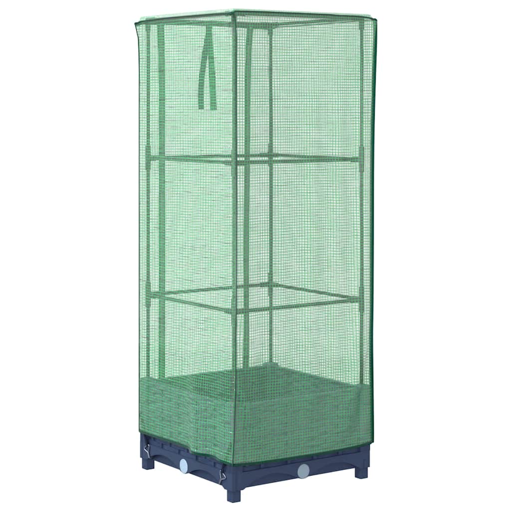 Letto Rialzato con Copertura Serra Effetto Rattan 40x40x123 cm - homemem39