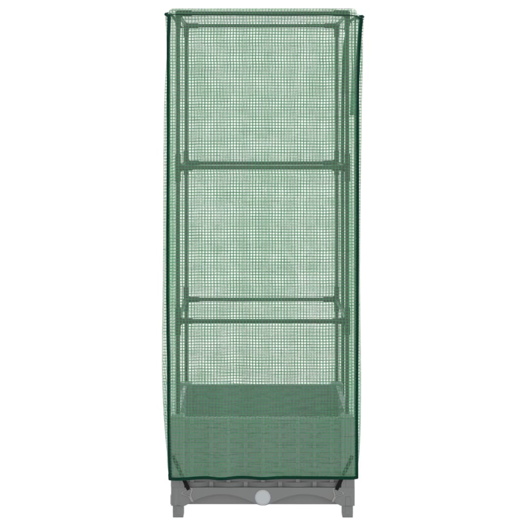 Letto Rialzato con Copertura Serra Effetto Rattan 40x40x123 cm - homemem39