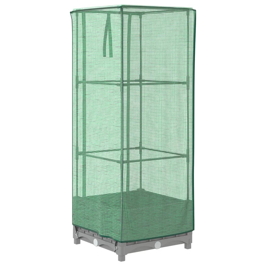 Letto Rialzato con Copertura Serra Effetto Rattan 40x40x123 cm - homemem39