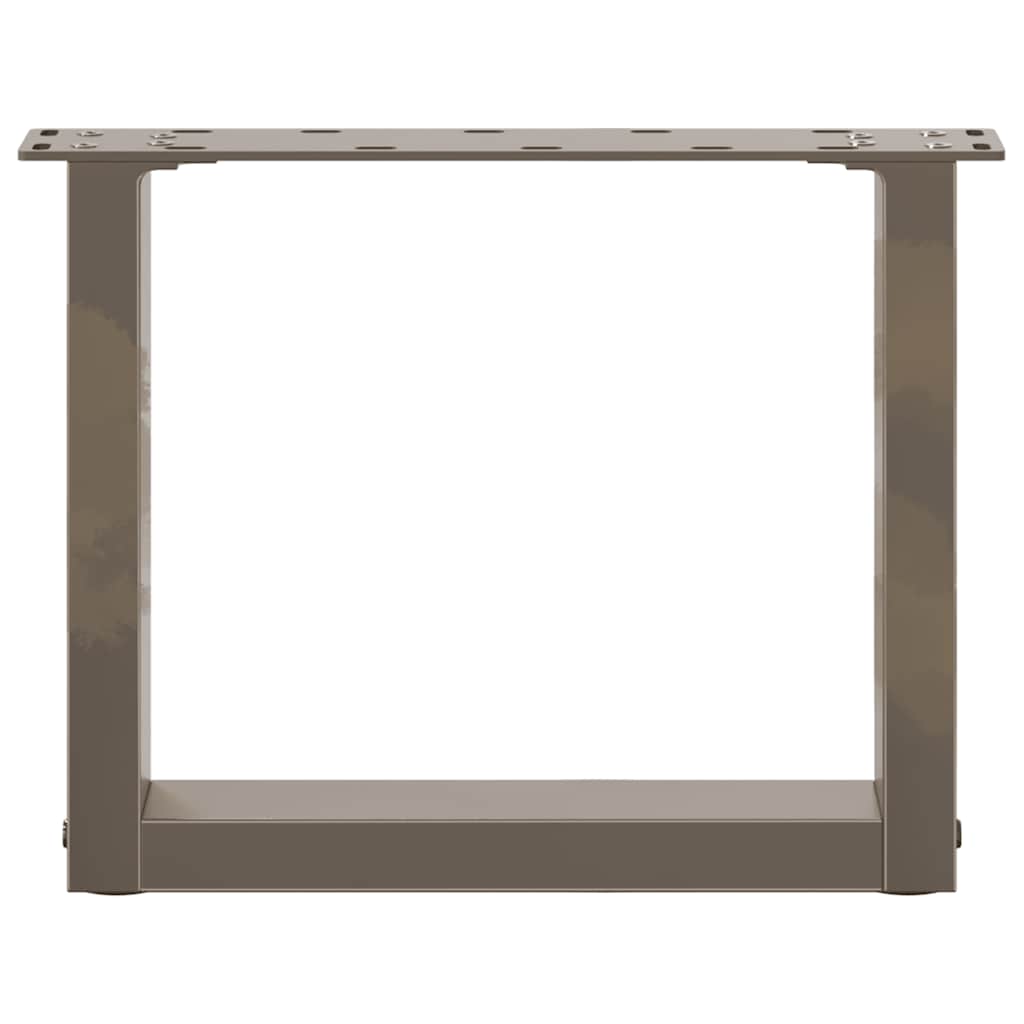 Gambe Tavolino Caffè a U 2 pz 40x(30-31)cm in Acciaio