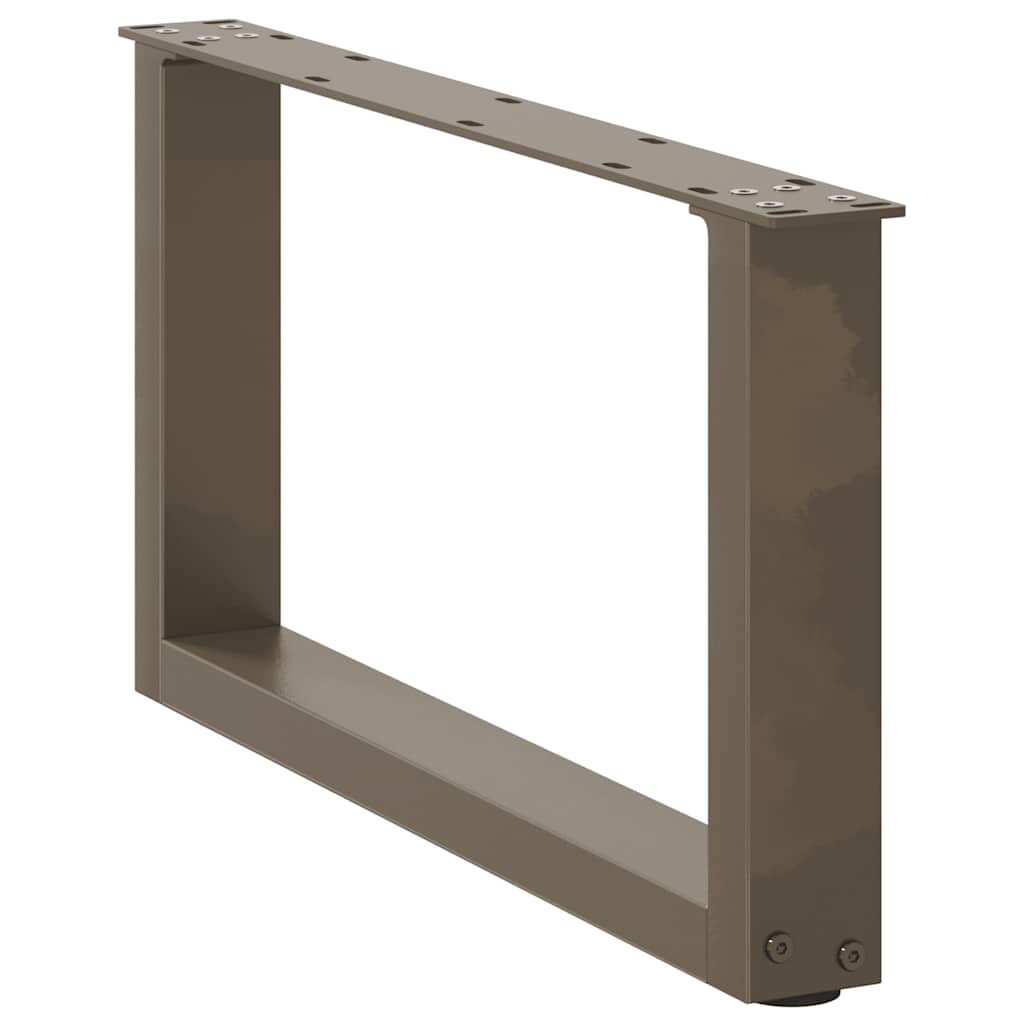 Gambe Tavolino Caffè a U 2 pz 60x(30-31)cm in Acciaio - homemem39