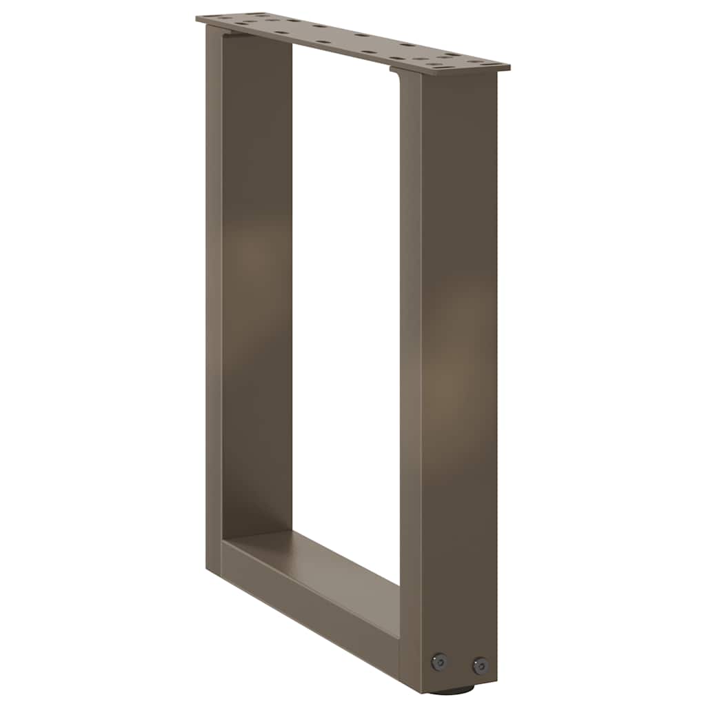 Gambe Tavolino Caffè a U 2 pz 28x(42-43) cm Acciaio - homemem39