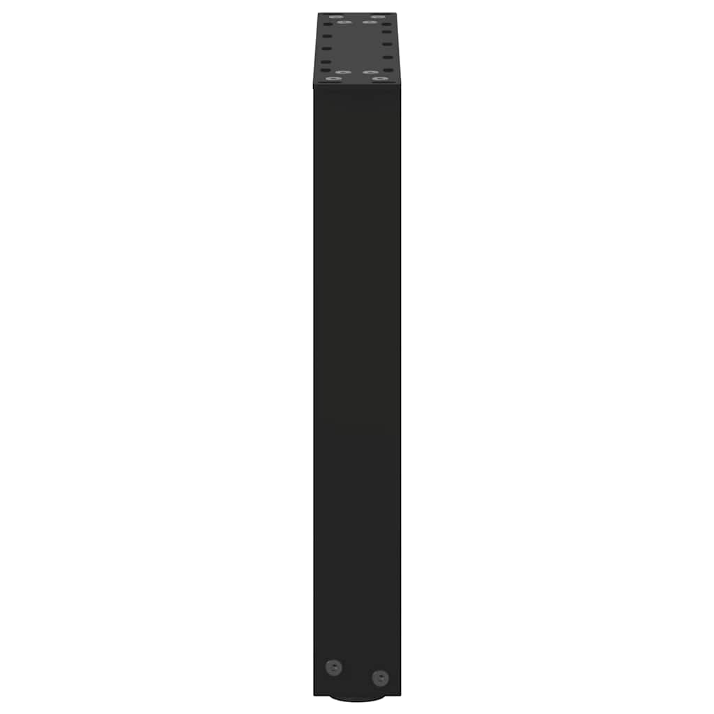 Gambe Tavolino Caffè a U 2 pz Nero 38x(42-43)cm Acciaio - homemem39