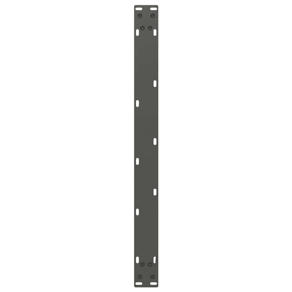 Gambe Tavolino Caffè a U 2 pz Antracite 60x(42-43) cm Acciaio - homemem39