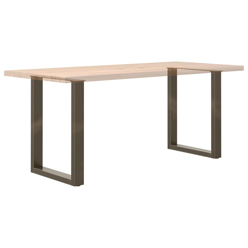 Gambe Tavolo Pranzo a U 2 pz 60x(72-73) cm Acciaio - homemem39