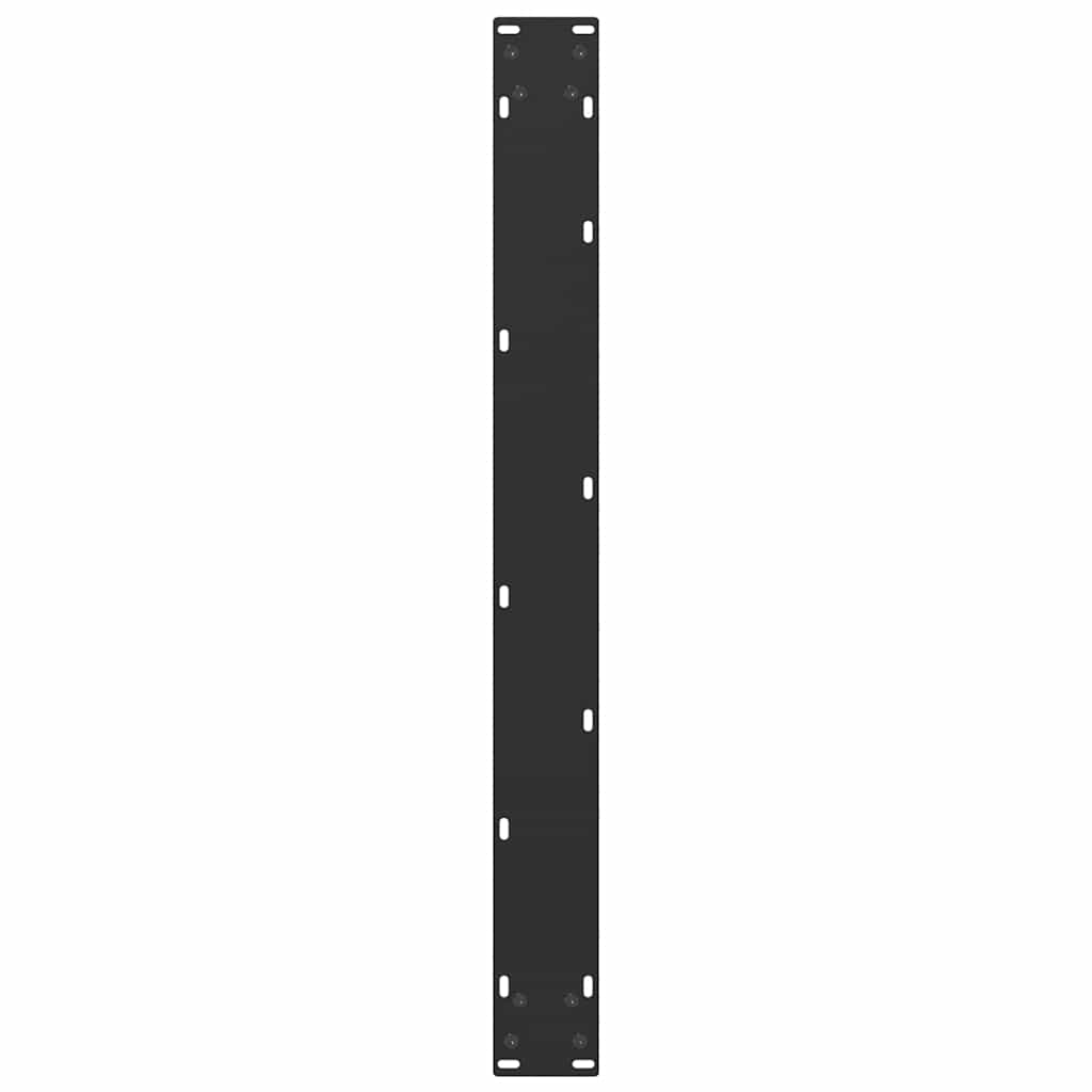 Gambe Tavolino da Caffè a U 3 pz Nero 90x(72-73) cm in Acciaio - homemem39